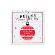 Hallmark Friends Christmas Card For Friend - Holiday Armadillo