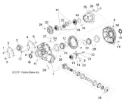 Polaris Side Gear, Genuine OEM Part 3234894, Qty 1