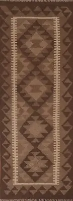 Southwestern Reversible Kilim Kelim Rug Flat-woven 2x6 Wool Carpet