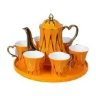 Porcelain Tea Set for Adults Teapot and Cups for Tea Party Home Kitchen