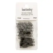 Mixed 9mm Metal Screw Clasps, 24ct. by Bead Landing™ - 3 Assorted Finishes