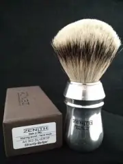 Large hands? Arthritis? Pro Aluminum Silvertip Brush by Zenith 26mm Knot P11