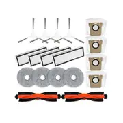 For W20 Pro Ultra RLW32LE Vacuum Cleaner Replacement Accessories Main Side Brush Hepa Filter Mop Pad Dust Bag