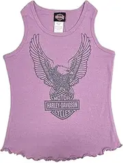 [HARLEY-DAVIDSON] Little Girls' Eagle Rib Sleeveless Tank Top - Lavender Purple