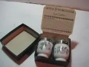 ROYAL WORCESTER EGG CUP SET W/ BOX, FLOWERS, NEW