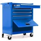 BULLET Pro 4 Drawer Tool Box Cabinet Trolley Storage, with 1-Door Toolbox Garage