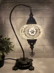 Bedside Table Lamp Reading LED Light Desk Lamp Night Decor Unique Handmade