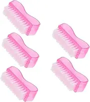 SOESFOUFU Essential Manicure Tools 5pcs Nail Dust Cleaner Brush Fingernail Art Dust Remover Soft Bristles Travel Size