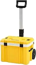 DeWALT TSTAK DWST83281-1 Cooler Box, Large Capacity, Tool Box, Storage Case, Tool Box, System Storage, Stackable Storage, IP54, Dustproof, Waterproof, Design, Yellow
