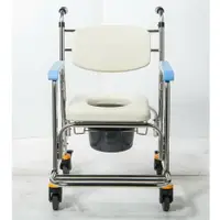 在飛比找樂天市場購物網優惠-均佳不銹鋼便器椅洗澡椅(附輪)JCS-302(免運費配送)