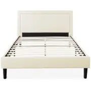 Portsmouth Double Size Linen Fabric Bed Frame Beige