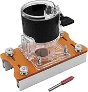 Wood Router Base, 2 in 1 Compact Wood Palm Router Base Router, Slotting Trimming Milling Router Base, Cutter Bakelite Roller Guide Locator Joiner Tool for Woodworking