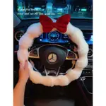 方向盤套 STEERING WHEEL COVER高級感女神冬季毛絨保暖汽車方向盤套防滑把套可愛女性車內裝