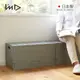 日本岩谷Iwatani Grid格子磚可堆疊摺疊收納椅-38.5L