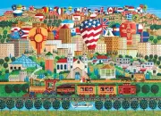 RoseArt Home Country - Albuquerque Express 1000 Piece Jigsaw Puzzle