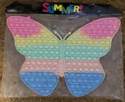 Super Huge Butterfly 15” X 10” Fidget Colorful Jumbo Popper Large Pop Bubble