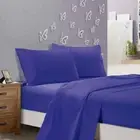 1000TC Ultra Soft King Size Bed Sheet Set - Royal Blue | Flat & Fitted | All-Sea