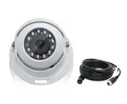 Elinz Heavy Duty CCD IR Eyeball Reversing Camera 10M Advanced 4 PIN Cable - White