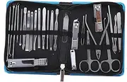 DEARMAMY 26pcs Manicure Tools Set Nail Clippers Trimming Grooming Tools for Men Women Boys and Girls Compact Stainless Steel Kit