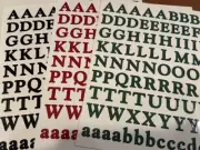 Creative Memories Lot of 3 LETTERS, LARGE CLASSIC ABC/123 SCRAPBOOKING