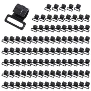 100pcs Camping Tent Hooks Caravan Awning Tent Pole Plastic Inner C-Clips Hanger
