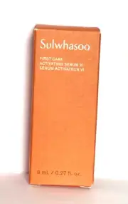 NEW SULWHASOO FIRST CARE ACTIVATING SERUM VI travel size 0.27 fl. Oz.