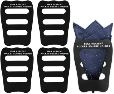 Pocket Square Guard for Men Suits Mens Pocket Square Holder/Folder 5 Pack New