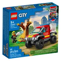 在飛比找蝦皮購物優惠-【宅媽科學玩具】LEGO 60393 4x4 消防車救援
