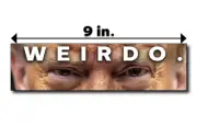 Anti Donald Trump WEIRDO Bumper Sticker Political Democrat Liberal Kamala Harris