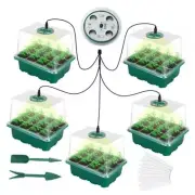 Seed Starter Tray with Lid Plastic Germination Kit Mini Indoor Outdoor