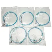 Lot of 5 Mencom MDE45-4FR-RJ45-BM-1M Ethernet Cordset, M12 4-Pin to RJ-45, 1m
