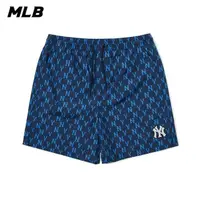 在飛比找momo購物網優惠-【MLB】短褲 MONOGRAM系列 紐約洋基隊(3ASMM