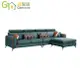 【綠家居】索比亞 現代科技布料獨立筒L型沙發椅組合(四人座+椅凳) (5折)