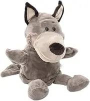 Wolf Open Mouth Hand Puppets Animal Puppets Plush Animal Toys for Imaginative Pretend Play Stocking Toddler Rubber Hand Farm
