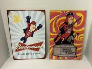 budweiser bud man King Of Beers Bar Man Cave Tin Signs Super Budman Father’s Day