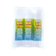 Washable Clear Glue Sticks – Ideal Paper, Photos, and Fabrics – 3 Glue Sticks