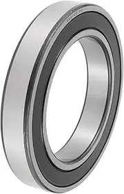 X AUTOHAUX 6021VV Deep Groove Ball Bearings 105x160x26mm P4 Double Rubber Seal Lubricated Bearings 1 Pcs Car Scooter Skateboard Wheel Universal Silver Tone,Black