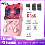 R36S Retro Handheld Game Console Emulator-Linux System, 3.5 Inch IPS Screen, Poc