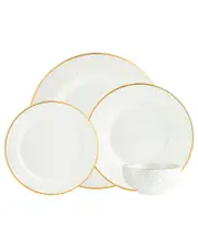 Godinger Avea Porcelain 16pc Dinnerware Set
