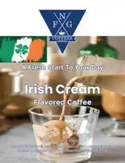 FNG Coffees-Irish Cream- DECAF-Ground or Whole Bean- 16 oz