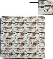 Extra Large Picnic Blanket, Picnic Towel Easy to Clean and Laptop with Bag, Anti -Seater Picnic for Camping, Beach, Travel