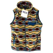 NWT Patagonia Synchilla Vest Fleece Zip Women's Size Medium Wild Desert Aztec
