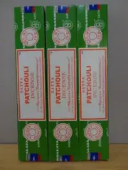 Patchouli Incense Sticks ~ Satya 3 x 15g Packs Incense ~ SATYA