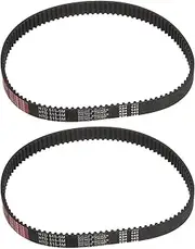 uxcell 2pcs HTD-5M Rubber Timing Belt 103 Teeth, 515mm Pitch Length x 15mm Width x 3.6mm Height, Closed Loop Pulley Timing Belt