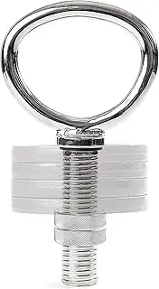 NewMe Fitness Adjustable Kettlebell Handle for Use with Weight Plates - Create an Adjustable Kettlebell for Your Home or Gym Workout- Ergonomic Design for a Comfortable Grip