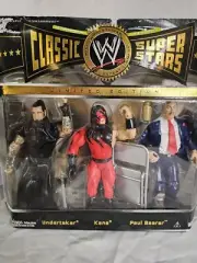 WWE Classic Superstars Undertaker, Kane & Paul Bearer 3 Pk Champion Series...