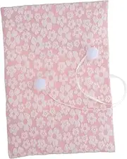 Parliky Pink Floral Fabric Book Sleeve for Journals and Textbooks Stylish and User Friendly Book Cover Protector Soft Fabric Design