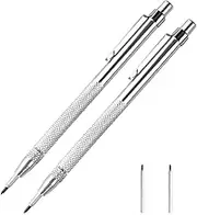 Tungsten Carbide Scriber with Magnet - Aluminum Etching Engraving Pen with Clip for Glass/Ceramics/Hardened Steel by Fabcell (2 pcs)