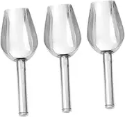 NOLITOY Metal Ice Cube Shovel Flour Scoop Set for Parties Buffets and Home Use