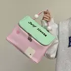 Nylon Dopamine Color Handbag Thickened Pouch for Make Up Kit Kids